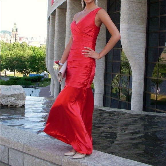 Satin Mermaid Dress - Picture 1 of 4